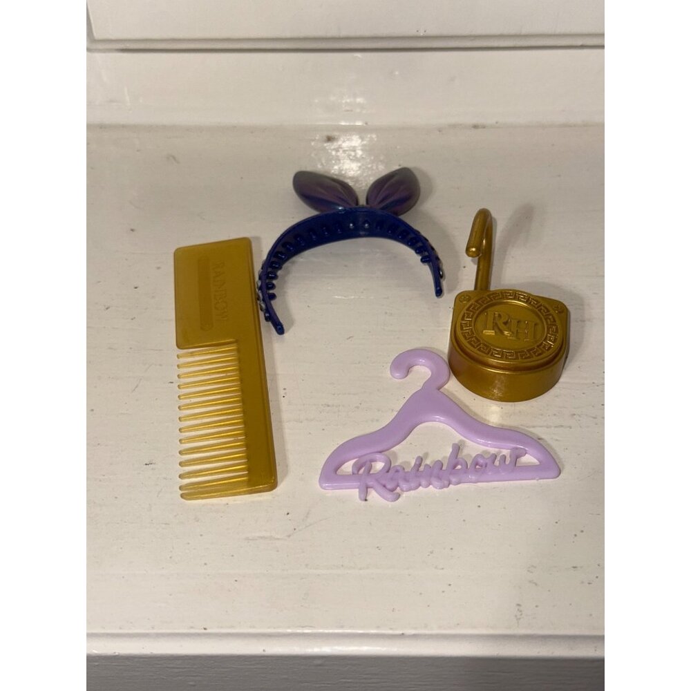 Rainbow High Doll Headband Comb Hanger & Lock Lot Bundle